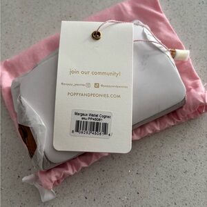 Poppy and Peonies Cognac “Margaux” Wallet